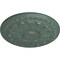 Ekena Millwork Colton Ceiling Medallion (Fits Canopies up to 4 3/4"), Hand-Painted Cloud Burst, 15 3/4"OD x 1 1/2"P CM15CNCBF - alternate 3